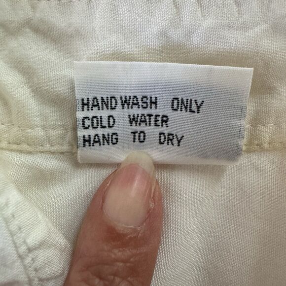 Dharma Trading Co. Short Sleeve Collared Button Up White Pocket Shirt Size Med - Picture 4 of 10